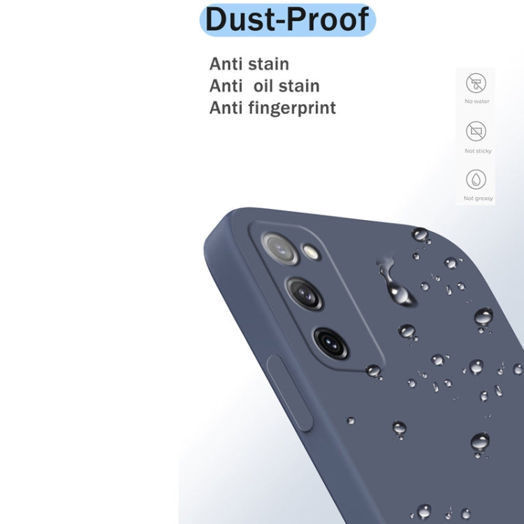 For Samsung Galaxy S20 FE Solid Color Imitation Liquid Silicone Straight Edge Dropproof Full Coverage Protective Case(Black) - free shipping - PMC TechLife - Order now!