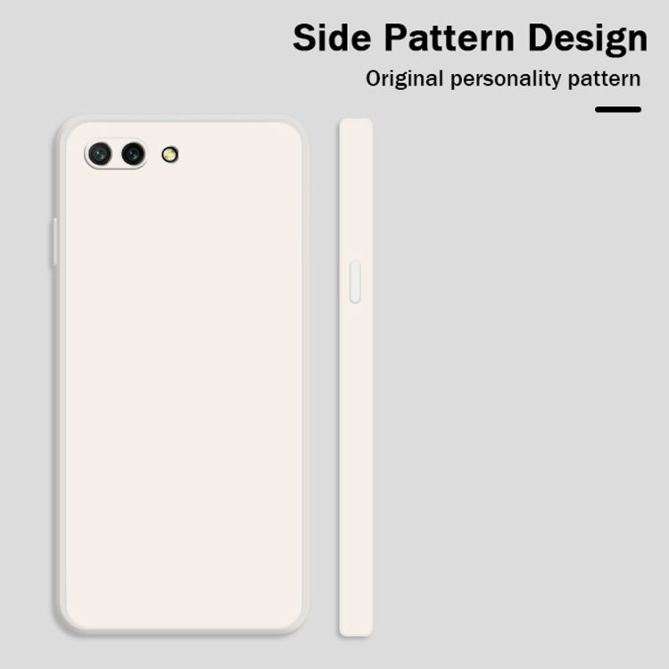 For Honor 10 Solid Color Imitation Liquid Silicone Straight Edge Dropproof Full Coverage Protective Case(Blue) - Honor Cases by PMC TechLife | Online Shopping South Africa | PMC TechLife | Buy Now Pay Later Mobicred