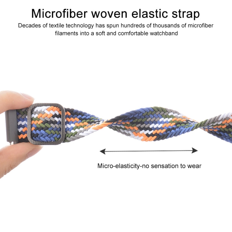 22mm Universal Adjustable Nylon Braided Elasticity Watch Band(Red Black) - 22mm Bands by PMC TechLife | Online Shopping South Africa | PMC TechLife | Buy Now Pay Later Mobicred