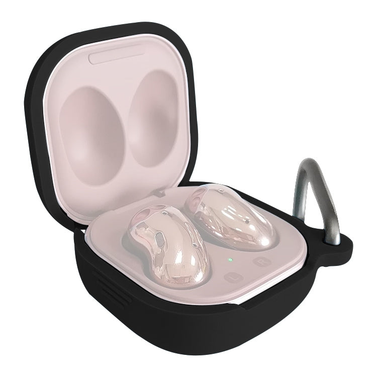 For Samsung Galaxy Buds Live / Pro Bluetooth Earphone Silicone Protective Case with Hook(Black) - free shipping - PMC TechLife - Order now!