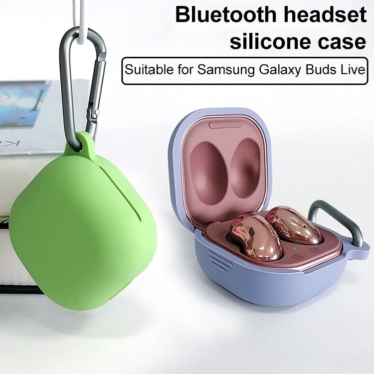 For Samsung Galaxy Buds Live / Pro Bluetooth Earphone Silicone Protective Case with Hook(Black) - free shipping - PMC TechLife - Order now!