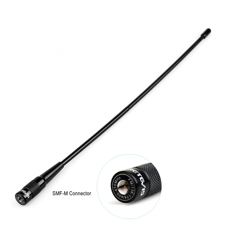 RETEVIS RHD-771 136-174+400-480MHz SMA-M Male Dual Band Antenna for RT1/RT2/RT3 TYT MD-380/UV8000D - Antenna by RETEVIS | Online Shopping South Africa | PMC TechLife | Buy Now Pay Later Mobicred