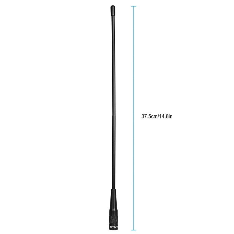 RETEVIS RHD-771 136-174+400-480MHz SMA-M Male Dual Band Antenna for RT1/RT2/RT3 TYT MD-380/UV8000D - Antenna by RETEVIS | Online Shopping South Africa | PMC TechLife | Buy Now Pay Later Mobicred
