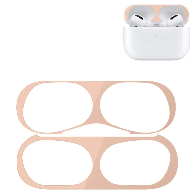 For Apple AirPods Pro Wireless Earphone Protective Case Metal Protective Sticker(Flesh Color) - Protective Sticker by PMC TechLife | Online Shopping South Africa | PMC TechLife