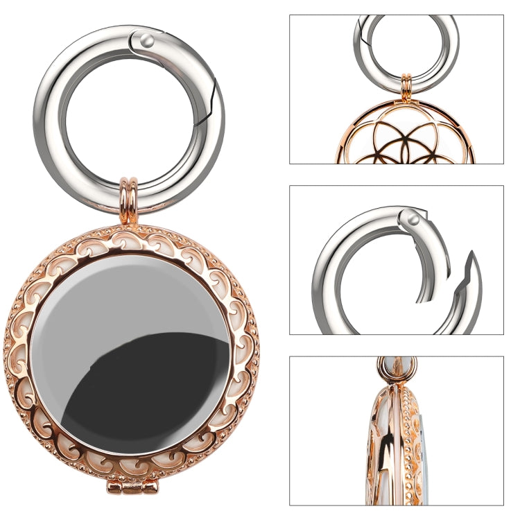 Copper Jewelry Style Shockproof Protective Cover Case with Keychain Hook Loop For AirTag(Rose Gold) - free shipping - PMC TechLife - Order now!