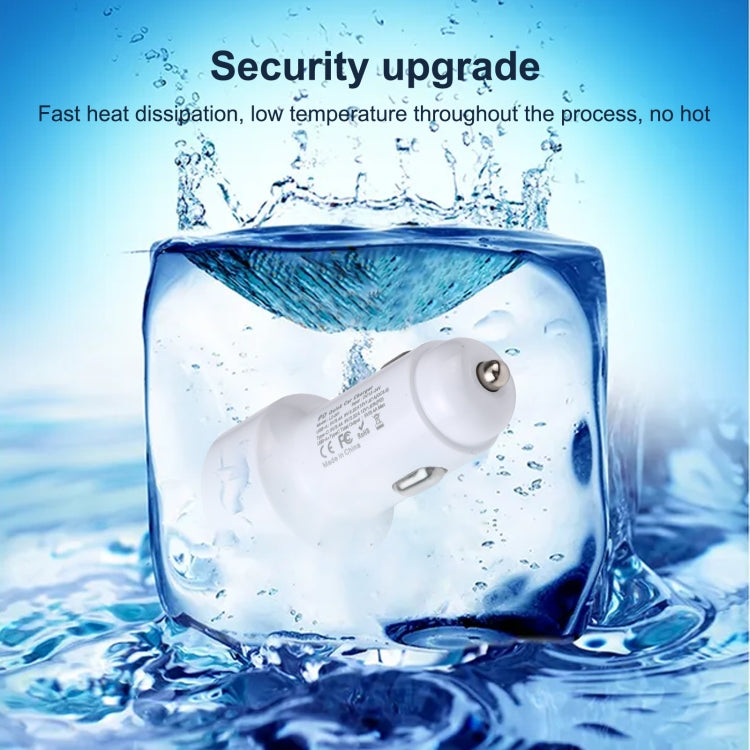 LZ-201 PD 20W USB-C / Type-C + QC 3.0 USB Mini Fast Car Charger(Black) - Car Charger by PMC TechLife | Online Shopping South Africa | PMC TechLife