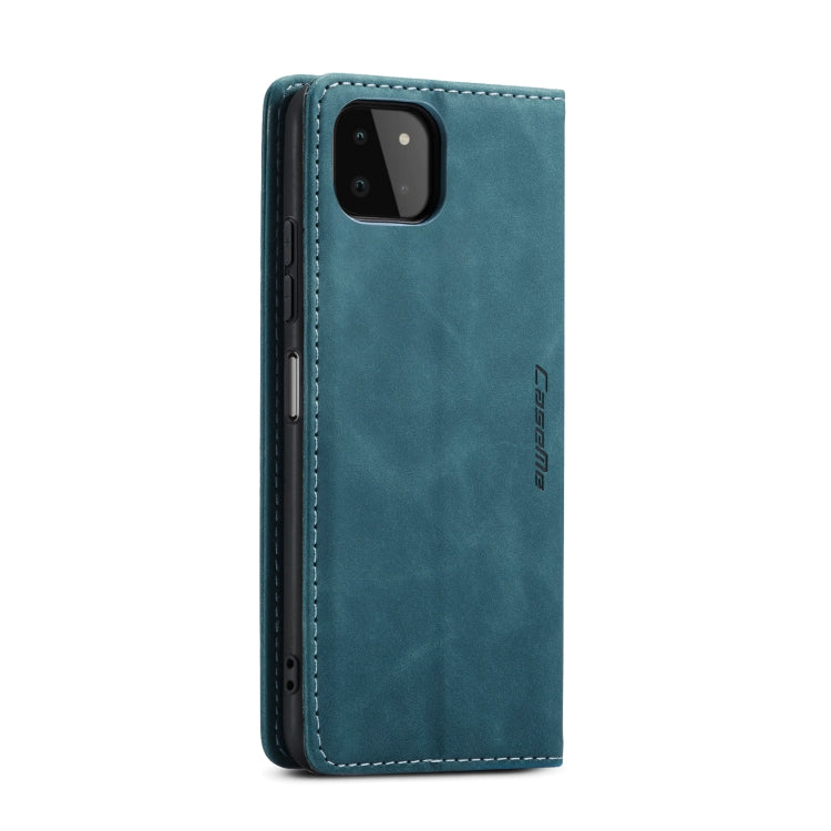 For Samsung Galaxy A22 5G CaseMe 013 Multifunctional Horizontal Flip Leather Case with Card Slot & Holder & Wallet(Blue) - free shipping - PMC TechLife - Order now!