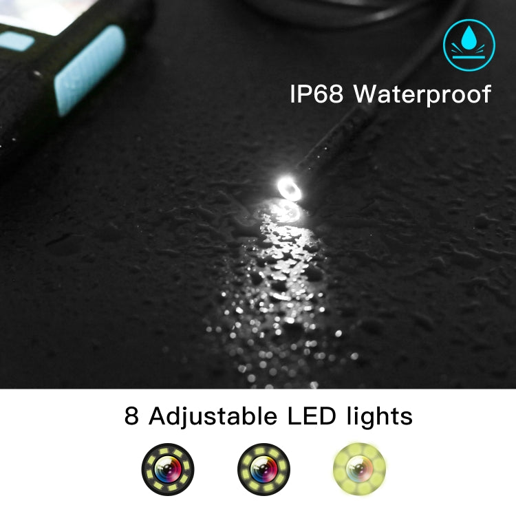 P60B 5.5mm 1080P 2.4 inch IPS Screen IP68 Waterproof HD Digital Endoscope, Length:10m Hard Cable - free shipping - PMC TechLife - Order now!