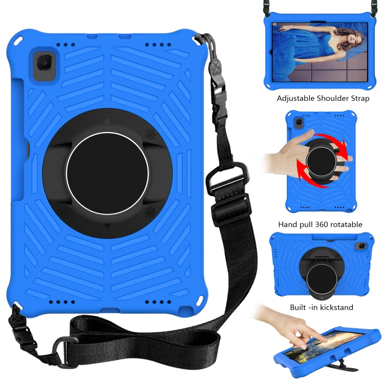 Spider King EVA Protective Case with Adjustable Shoulder Strap & Holder & Pen Slot For Samsung Galaxy Tab S6 Lite SM-P610 / SM-P615 / Tab A7 10.4 T500 / T860 / T720(Blue) - Tab S6 Lite P610 / P615 by PMC TechLife | Online Shopping South Africa | PMC TechLife | Buy Now Pay Later Mobicred