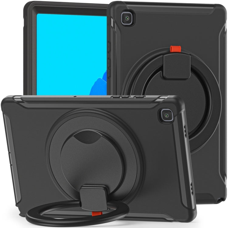 Shockproof TPU + PC Protective Case with 360 Degree Rotation Foldable Handle Grip Holder & Pen Slot For Samsung Galaxy Tab A7 10.4 2020 T500(Black) - Other Galaxy Tab PC by PMC TechLife | Online Shopping South Africa | PMC TechLife | Buy Now Pay Later Mobicred