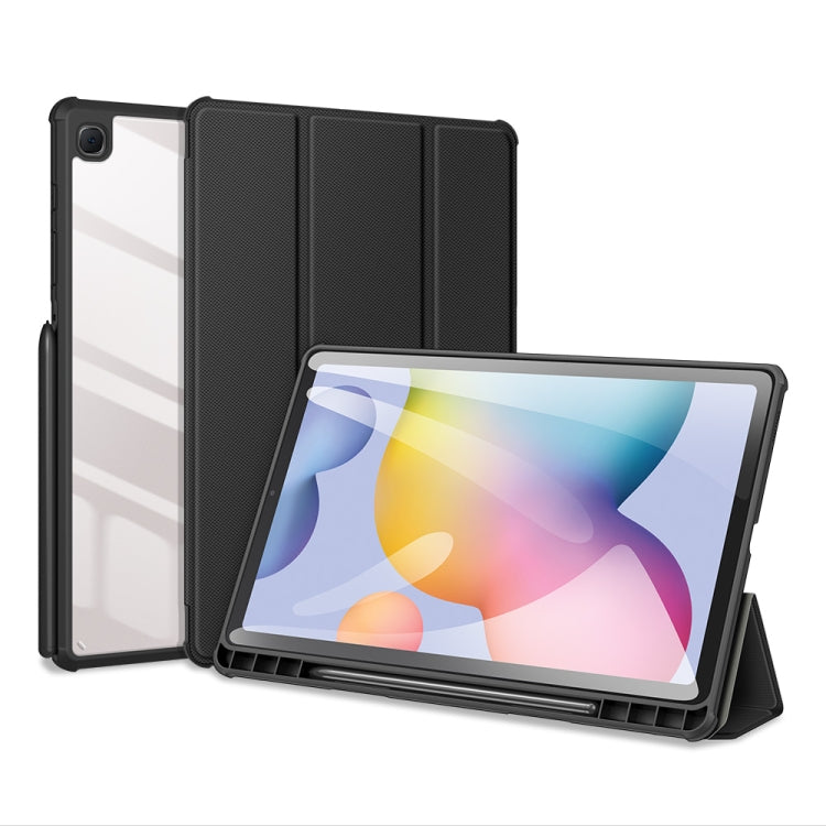 For Samsung Galaxy Tab S6 Lite 2024 / 2020 DUX DUCIS TOBY Series Antiskid PU Leather + PC + TPU Horizontal Flip Case with Holder & Pen Slot & Sleep / Wake-up Function(Black) - Tab S6 Lite P610 / P615 by DUX DUCIS | Online Shopping South Africa | PMC TechLife | Buy Now Pay Later Mobicred