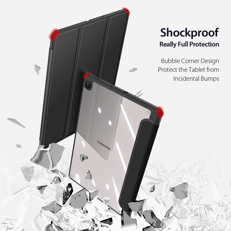 For Samsung Galaxy Tab S6 Lite 2024 / 2020 DUX DUCIS TOBY Series Antiskid PU Leather + PC + TPU Horizontal Flip Case with Holder & Pen Slot & Sleep / Wake-up Function(Black) - Tab S6 Lite P610 / P615 by DUX DUCIS | Online Shopping South Africa | PMC TechLife | Buy Now Pay Later Mobicred