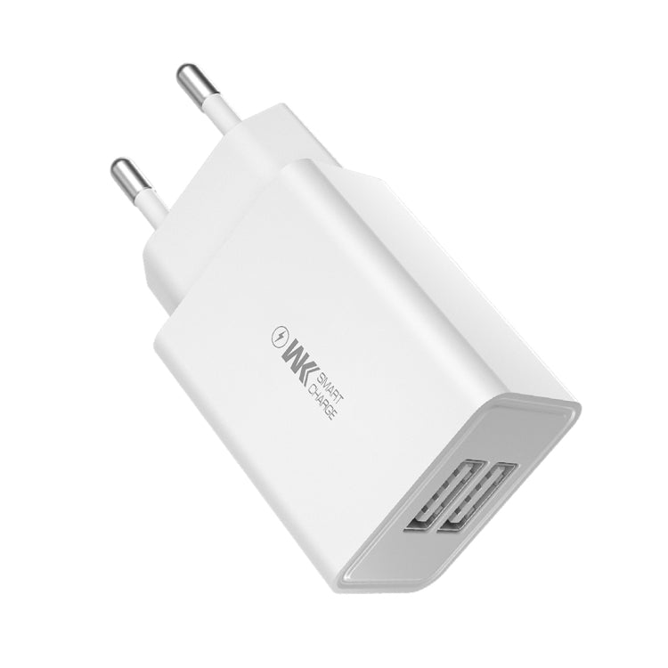 WK WP-U56 2A Dual USB Fast Charging Travel Charger Power Adapter, EU Plug - free shipping - PMC TechLife - Order now!