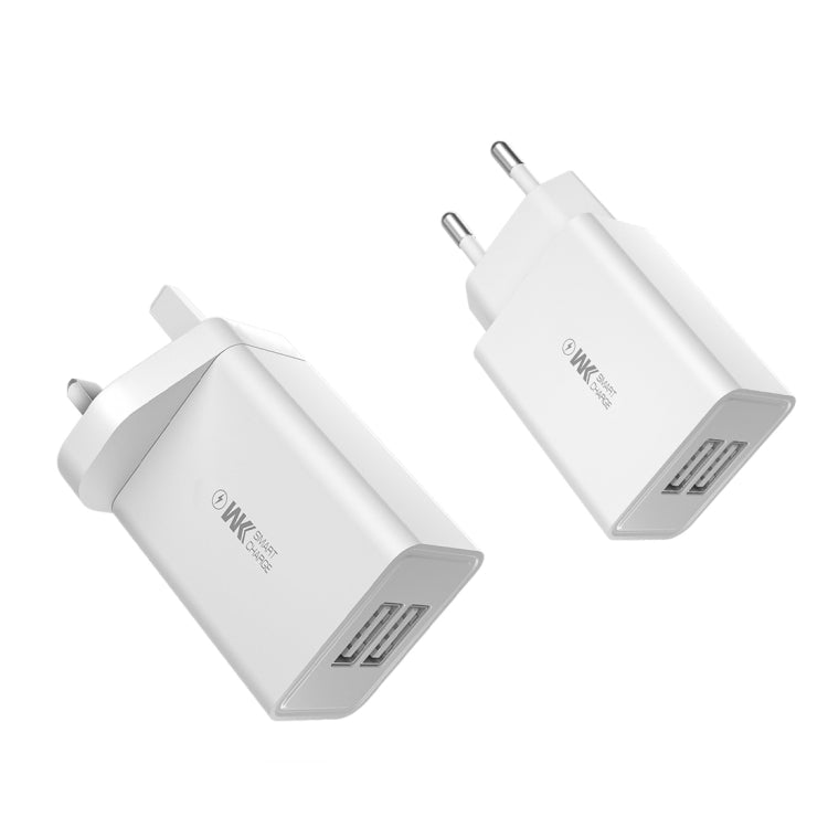 WK WP-U56 2A Dual USB Fast Charging Travel Charger Power Adapter, EU Plug - free shipping - PMC TechLife - Order now!