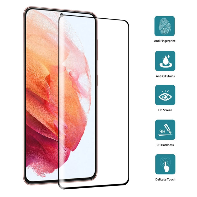 For Samsung Galaxy S21 5G Full Glue 9H HD 3D Curved Edge Tempered Glass Film(Black) - free shipping - PMC TechLife - Order now!