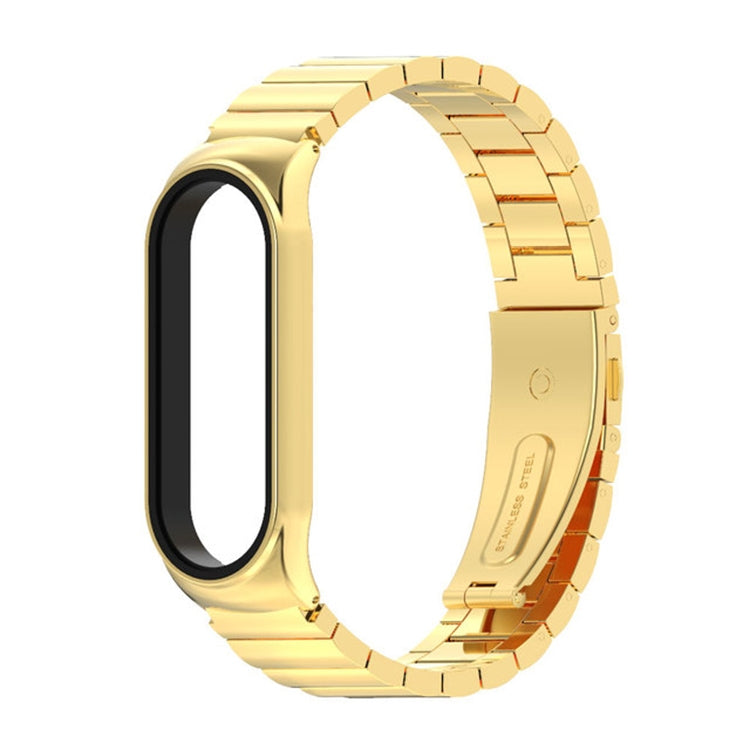 For Xiaomi Mi Band 6 / 5 / 4 / 3 Mijobs Metal CS Bamboo Joint Stainless Steel Watch Band(Gold) - free shipping - PMC TechLife - Order now!