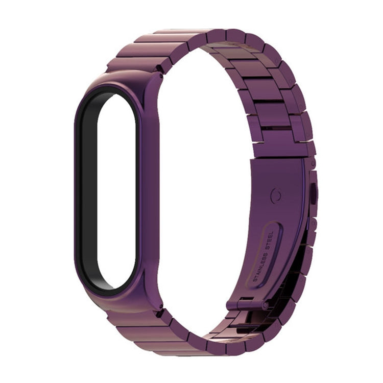 For Xiaomi Mi Band 6 / 5 / 4 / 3 Mijobs Metal CS Bamboo Joint Stainless Steel Watch Band(Purple) - free shipping - PMC TechLife - Order now!