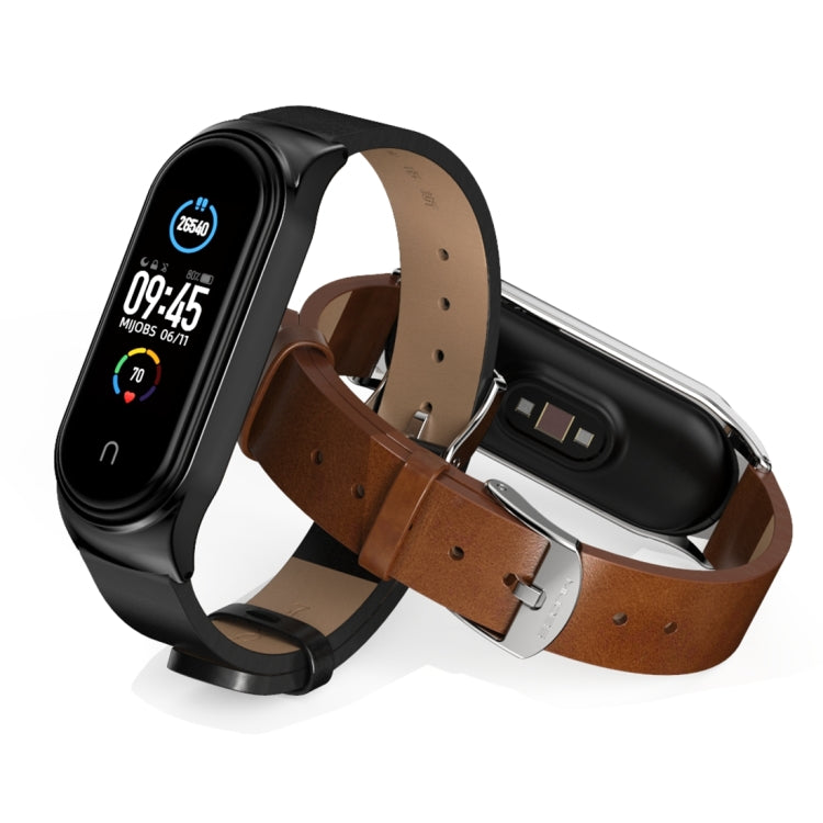 For Xiaomi Mi Band 6 / 5 / 4 / 3 Mijobs CS Microfiber Leather Watch Band(Black) - free shipping - PMC TechLife - Order now!