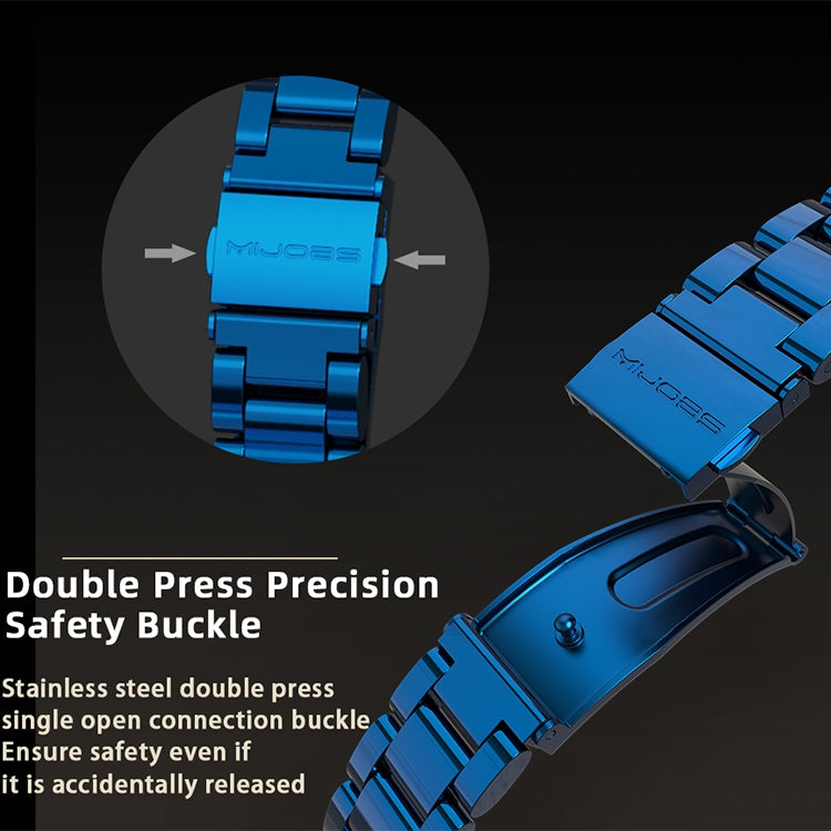 For Xiaomi Mi Band 6 / 5 / 4 / 3 Mijobs CS Metal Three Bead Stainless Steel Watch Band(Silver) - Watch Bands by MIJOBS | Online Shopping South Africa | PMC TechLife | Buy Now Pay Later Mobicred