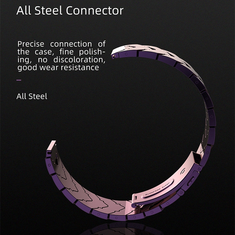 For Xiaomi Mi Band 6 / 5 / 4 / 3 Mijobs GT Metal Stainless Steel V Type Watch Band(Black) - Watch Bands by MIJOBS | Online Shopping South Africa | PMC TechLife | Buy Now Pay Later Mobicred