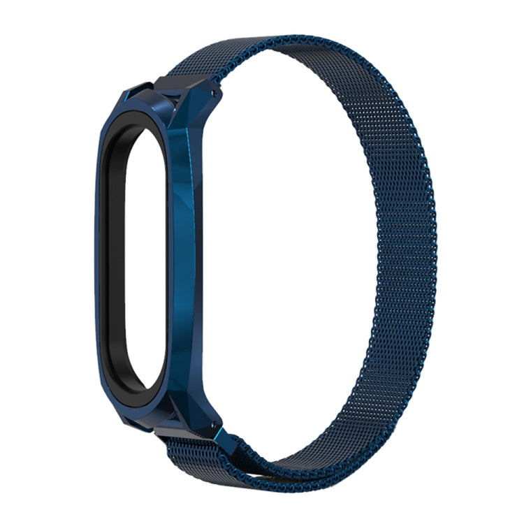 For Xiaomi Mi Band 6 / 5 / 4 / 3 Mijobs Milan Magnetic GT Stainless Steel Watch Band(Blue) - Watch Bands by MIJOBS | Online Shopping South Africa | PMC TechLife | Buy Now Pay Later Mobicred