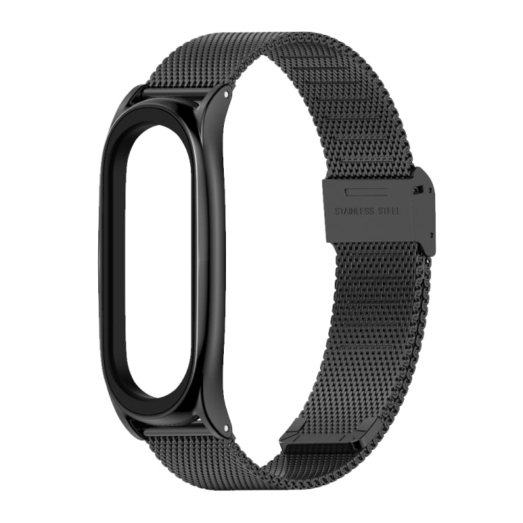 For Xiaomi Mi Band 6 / 5 / 4 / 3 Mijobs Milan Buckle Plus Stainless Steel Watch Band(Black) - Watch Bands by MIJOBS | Online Shopping South Africa | PMC TechLife | Buy Now Pay Later Mobicred
