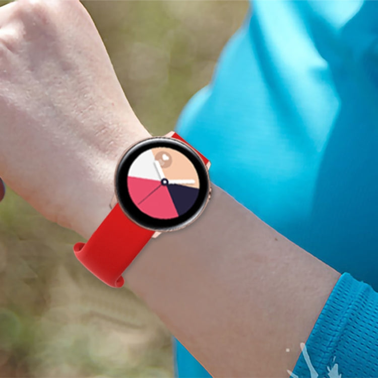 20mm For Amazfit GTS4 / GTS4 mini / GTS3 Universal Inner Back Buckle Perforation Silicone Watch Band(Midnight Blue) - Watch Bands by MIJOBS | Online Shopping South Africa | PMC TechLife | Buy Now Pay Later Mobicred