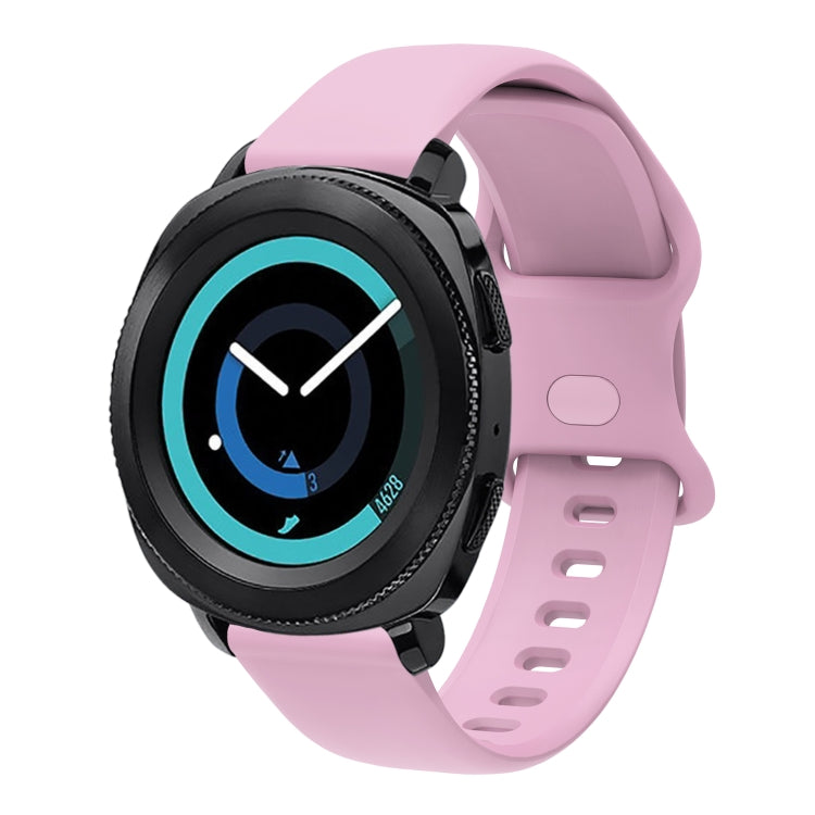 22mm For Xiaomi Haylou RT RS3 LS04 / LS05S Universal Inner Back Buckle Perforation Silicone Watch Band(Light Purple) - Watch Bands by MIJOBS | Online Shopping South Africa | PMC TechLife | Buy Now Pay Later Mobicred