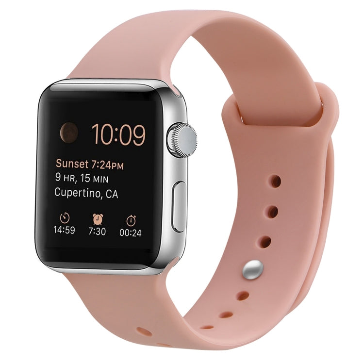 Silicone Watch Band For Apple Watch Series 9&8&7 41mm / SE 3&SE 2&6&SE&5&4 40mm / 3&2&1 38mm(Retro Rose) - Watch Bands by PMC TechLife | Online Shopping South Africa | PMC TechLife | Buy Now Pay Later Mobicred