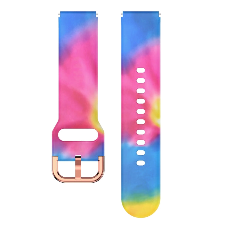 For Xiaomi Haylou LS01 Silicone Printing Watch Band(Colorful) - Watch Bands by MIJOBS | Online Shopping South Africa | PMC TechLife | Buy Now Pay Later Mobicred