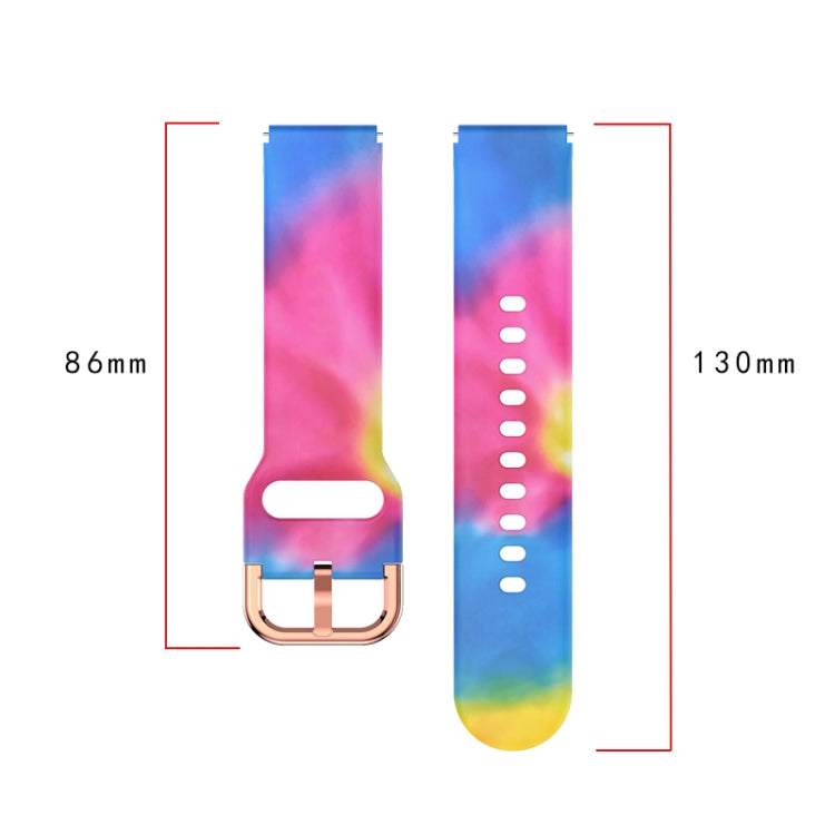 For Xiaomi Haylou LS01 Silicone Printing Watch Band(Colorful Skull) - Watch Bands by MIJOBS | Online Shopping South Africa | PMC TechLife | Buy Now Pay Later Mobicred