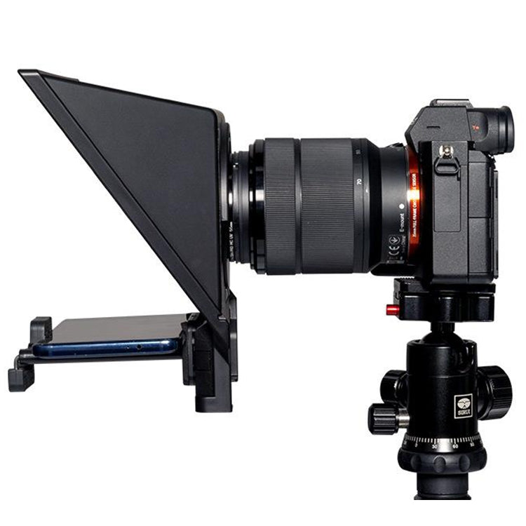 FEELWORLD TP2 Portable Teleprompter with Bluetooth Remote Control Lens Adapter Ring For SLR Camera - free shipping - PMC TechLife - Order now!