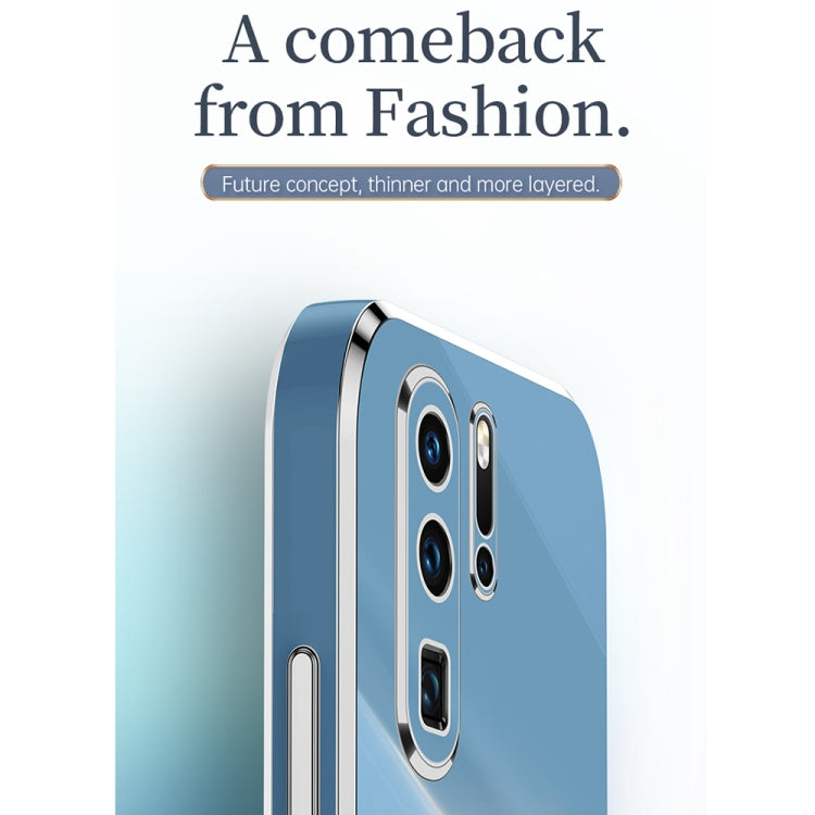 For Huawei P30 Pro XINLI Straight Edge 6D Electroplate TPU Phone Case(Mint Green) - Huawei Cases by XINLI | Online Shopping South Africa | PMC TechLife | Buy Now Pay Later Mobicred