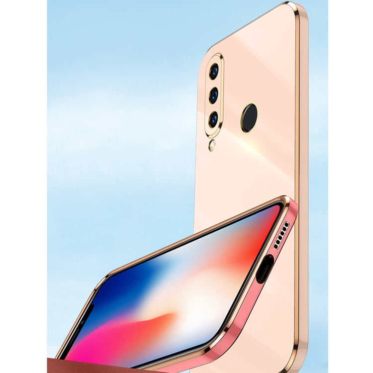 For Huawei P30 Lite XINLI Straight Edge 6D Electroplate TPU Phone Case with Ring Holder(Mint Green) - free shipping - PMC TechLife - Order now!