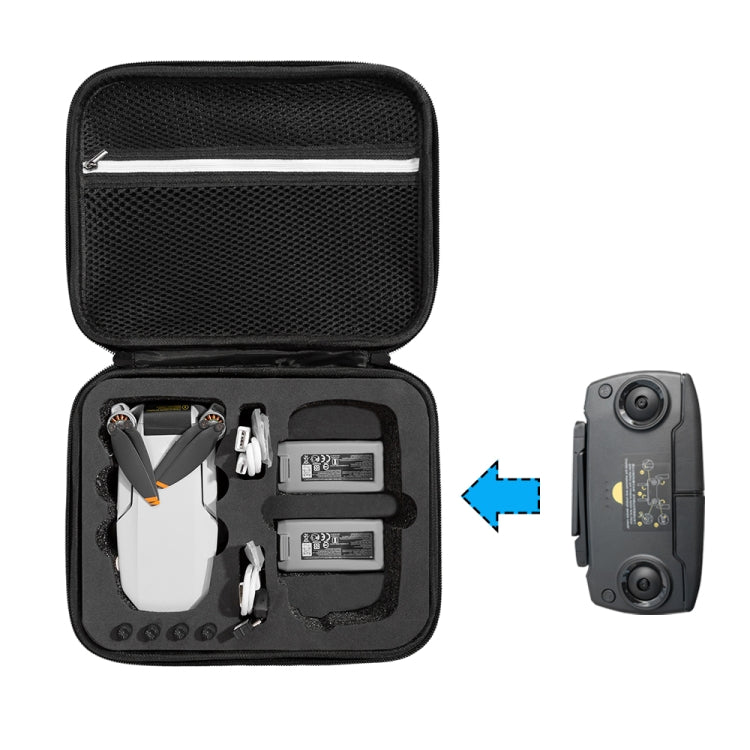 Shockproof Nylon Carrying Hard Case Storage Bag for DJI Mavic Mini SE, Size: 24 x 19 x 9cm(Black + Red Liner) -  by PMC TechLife | Online Shopping South Africa | PMC TechLife | Buy Now Pay Later Mobicred