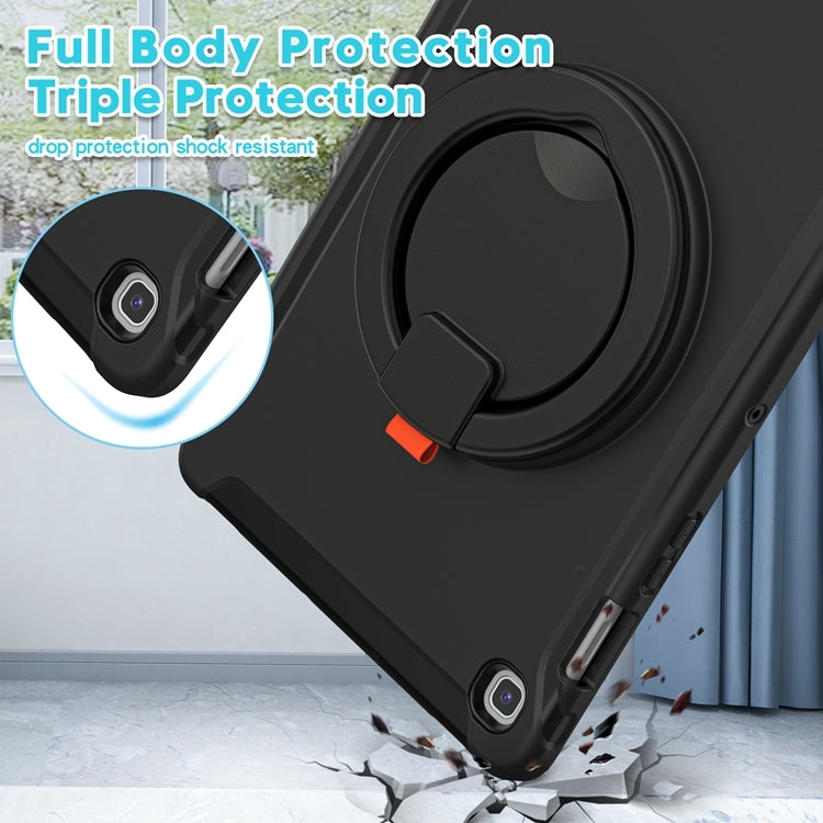 For Samsung Galaxy Tab S5e 10.5 inch T720 2019 Shockproof TPU + PC Protective Case with 360 Degree Rotation Foldable Handle Grip Holder & Pen Slot(Black) - Tab S5E 10.5 T720 / T725 by PMC TechLife | Online Shopping South Africa | PMC TechLife | Buy Now Pay Later Mobicred