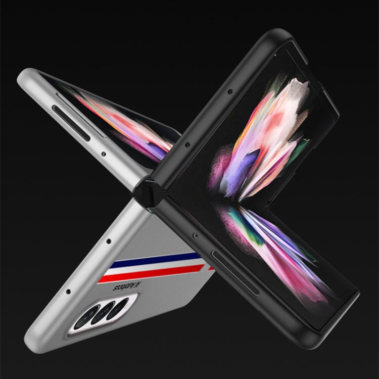 For Samsung Galaxy Z Fold3 5G GKK Ultra-thin Full Coverage Painted Protective Case(Four Bars Black) - Galaxy Phone Cases by GKK | Online Shopping South Africa | PMC TechLife | Buy Now Pay Later Mobicred
