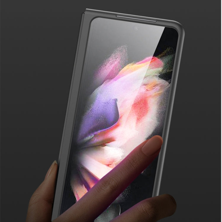 For Samsung Galaxy Z Fold3 5G GKK Ultra-thin Full Coverage Painted Protective Case(Four Bars Black) - Galaxy Phone Cases by GKK | Online Shopping South Africa | PMC TechLife | Buy Now Pay Later Mobicred