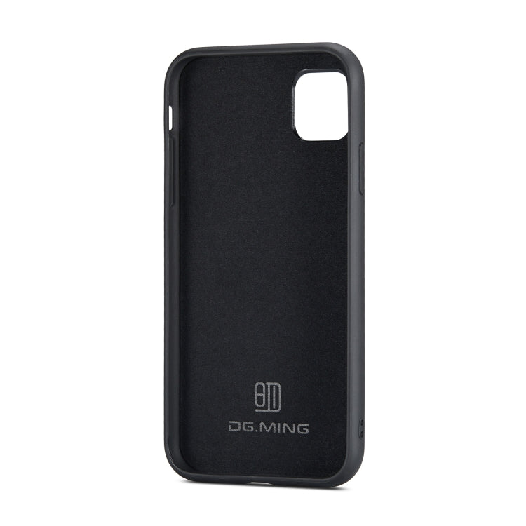 DG.MING M1 Series 3-Fold Multi Card Wallet  Back Cover Shockproof Case with Holder Function For iPhone 11(Black) - iPhone 11 Cases by DG.MING | Online Shopping South Africa | PMC TechLife | Buy Now Pay Later Mobicred