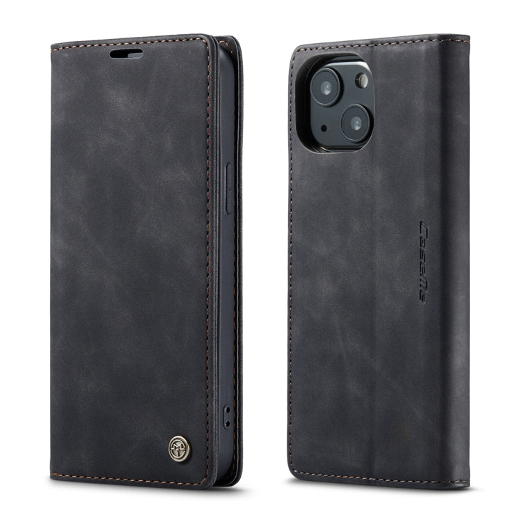 For iPhone 13 mini CaseMe-013 Multifunctional Retro Frosted Horizontal Flip Leather Case with Card Slot & Holder & Wallet (Black) - free shipping - PMC TechLife - Order now!