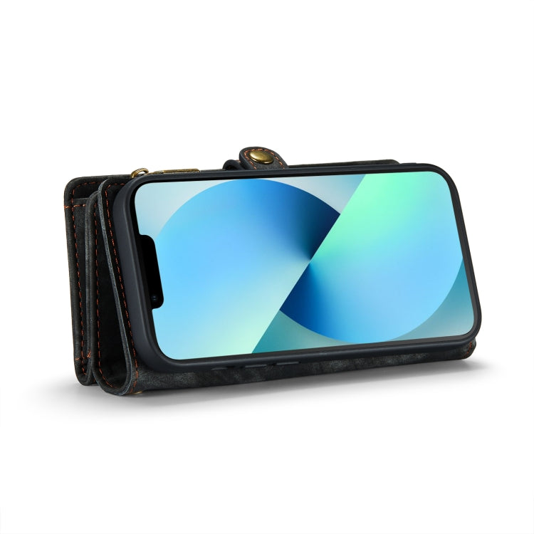 For iPhone 13 Pro Max CaseMe-008 Detachable Multifunctional Horizontal Flip Leather Case with Card Slot & Holder & Zipper Wallet & Photo Frame (Black) - iPhone 13 Pro Max Cases by CaseMe | Online Shopping South Africa | PMC TechLife | Buy Now Pay Later Mobicred