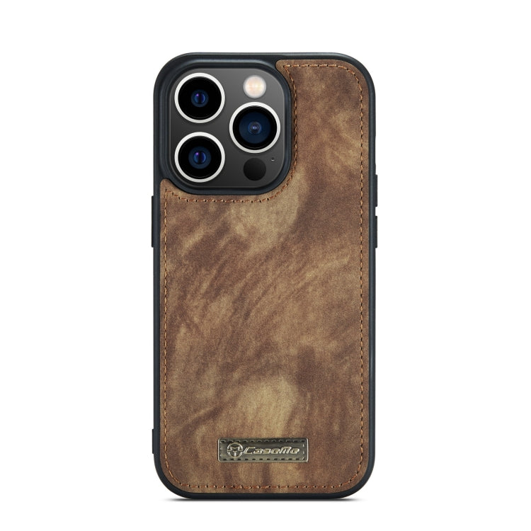 For iPhone 13 Pro Max CaseMe-008 Detachable Multifunctional Horizontal Flip Leather Case with Card Slot & Holder & Zipper Wallet & Photo Frame (Brown) - iPhone 13 Pro Max Cases by CaseMe | Online Shopping South Africa | PMC TechLife