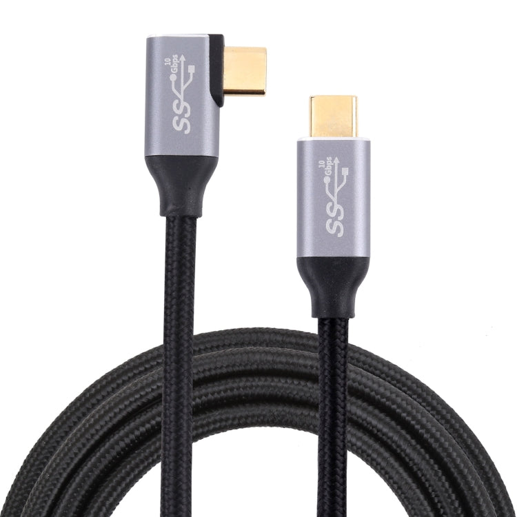 USB-C / Type-C Male to USB-C / Type-C Elbow Transmission Data Cable, Cable Length:3m - free shipping - PMC TechLife - Order now!