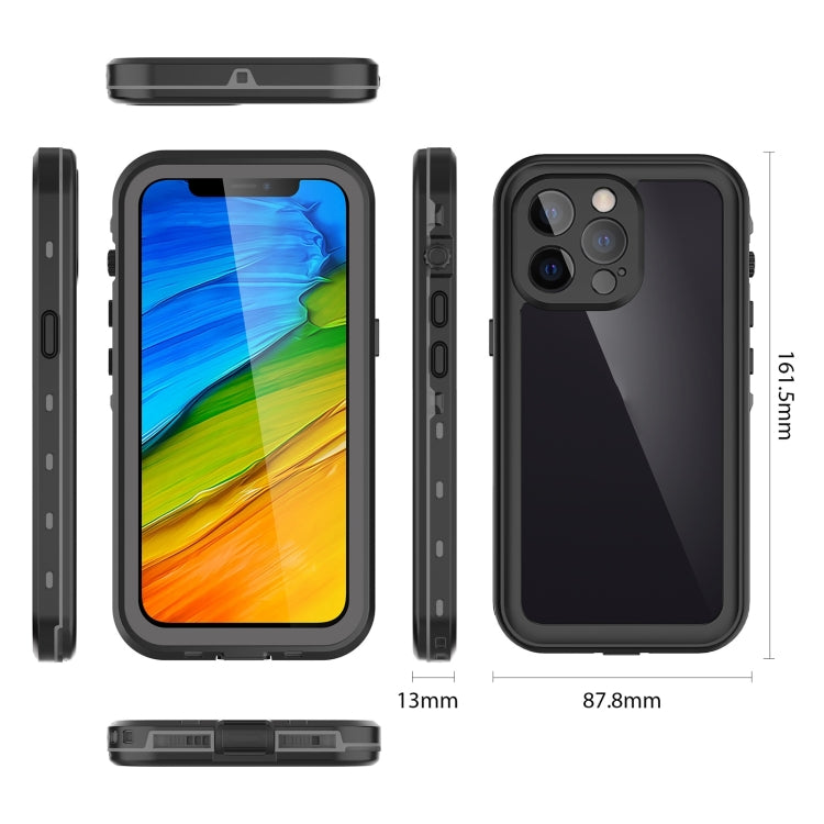 For iPhone 13 Pro RedPepper Transparent Dot Shockproof Waterproof PC + TPU Protective Case (Black) - iPhone 13 Pro Cases by RedPepper | Online Shopping South Africa | PMC TechLife | Buy Now Pay Later Mobicred