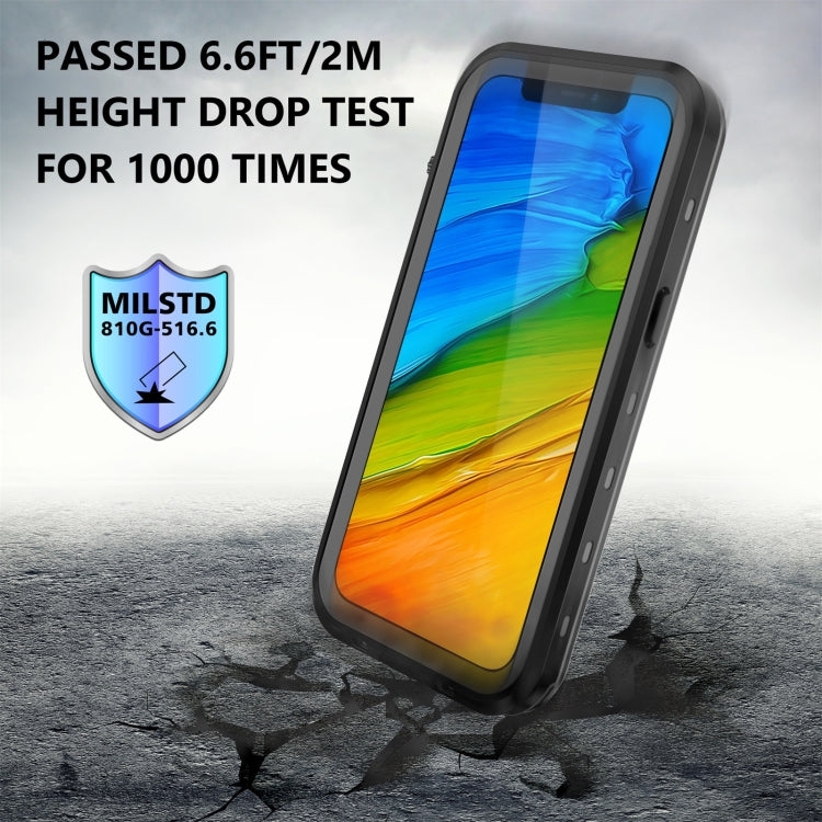 For iPhone 13 Pro RedPepper Transparent Dot Shockproof Waterproof PC + TPU Protective Case (Black) - iPhone 13 Pro Cases by RedPepper | Online Shopping South Africa | PMC TechLife | Buy Now Pay Later Mobicred