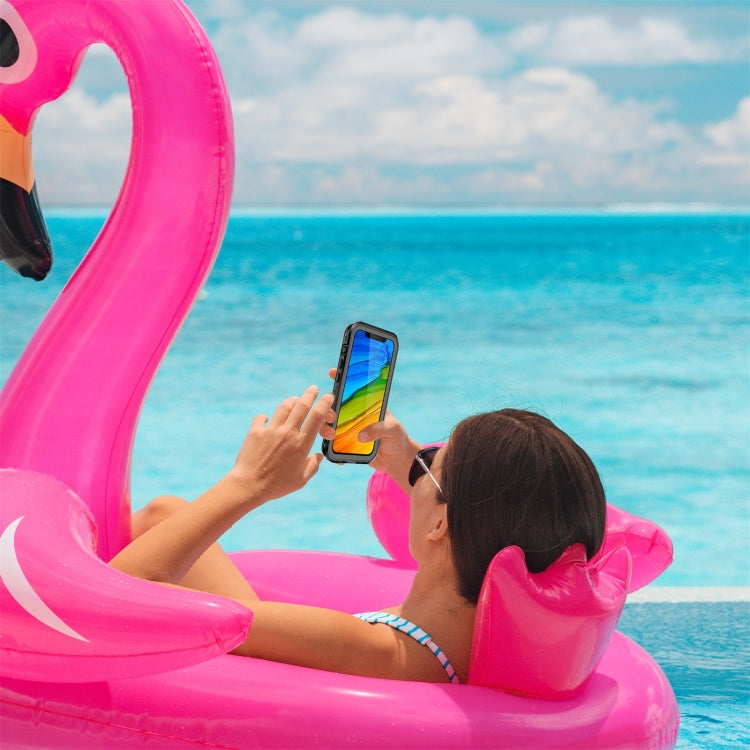 For iPhone 13 Pro RedPepper Transparent Dot Shockproof Waterproof PC + TPU Protective Case (Black) - iPhone 13 Pro Cases by RedPepper | Online Shopping South Africa | PMC TechLife | Buy Now Pay Later Mobicred