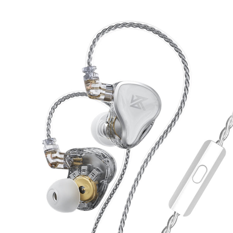 KZ ZAS 16-unit Ring Iron In-ear Wired Earphone, Mic Version(White) - free shipping - PMC TechLife - Order now!