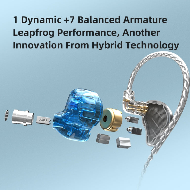 KZ ZAX 16-unit Ring Iron Sport Gaming In-ear Wired Earphone, Mic Version(Silver) - free shipping - PMC TechLife - Order now!