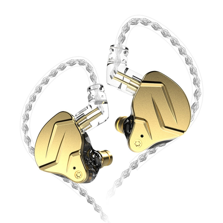 KZ ZSN Pro X Ring Iron Hybrid Drive Metal In-ear Wired Earphone, Standard Version(Gold) - free shipping - PMC TechLife - Order now!