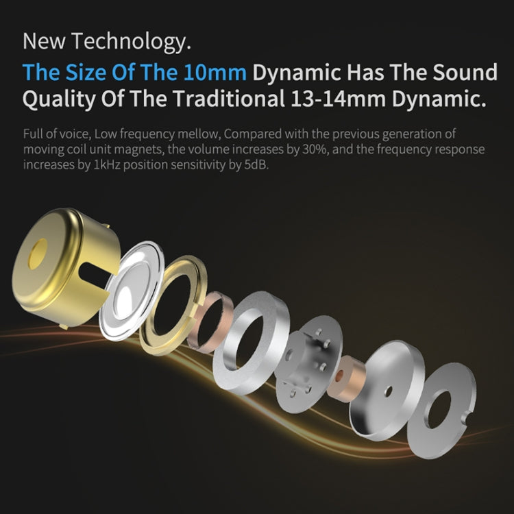 KZ ZSN Pro Ring Iron Hybrid Drive Metal In-ear Wired Earphone, Standard Version(Grey) - free shipping - PMC TechLife - Order now!